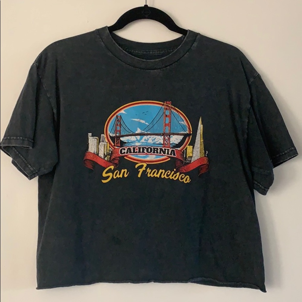SF cropped t shirt